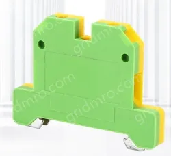 EK4 Grounding Terminals Yellow and Green Grounding Terminals Din Rail Terminals Universal Grounding Plastic Terminals