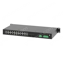 2 Ports 100M F(x) + 24 Ports 10/100M T(x) Rack-mount Unmanaged Industrial Ethernet Switch