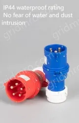 4 pole 16A exposed socket